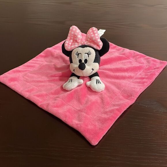 Disney Baby Minnie Mouse Plush Soft Security Blanket 11.5” X 11.5” Excellent … - Picture 6 of 6